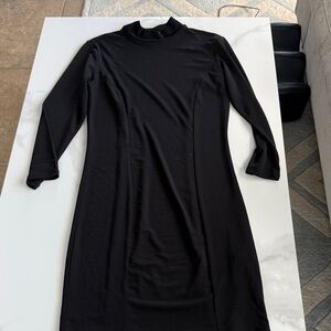 Forever 21 Elegant Black Long Sleeve Dress